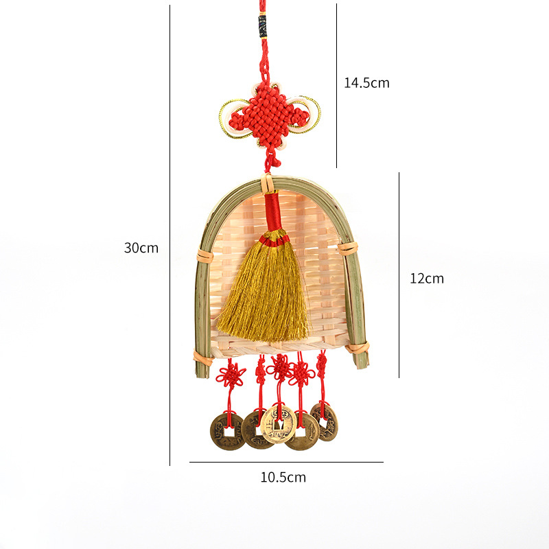 Año Nuevo Año Nuevo Barril Ping An Kang Liuliu Escoba Colgante Decoración Colgante Colgante Campana