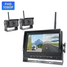 房车数字无线影像房车记录仪前后录像AHD1080P无线摄像头无线显示