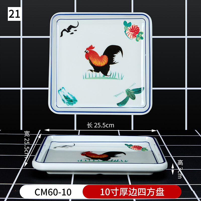 No.21 10 인치 두께 사각 플레이트 CM60-10