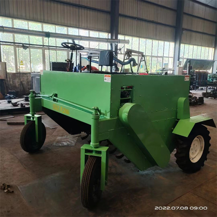 6 ruedas tipo 2000 tipo fertilizante orgánico máquina de tirado tipo compostaje auto-camina máquina de tirado tipo compostaje de granja