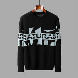 河北羊毛衫厂家跨境外贸代发速卖通毛衣男士针织衫新款男士羊毛衫