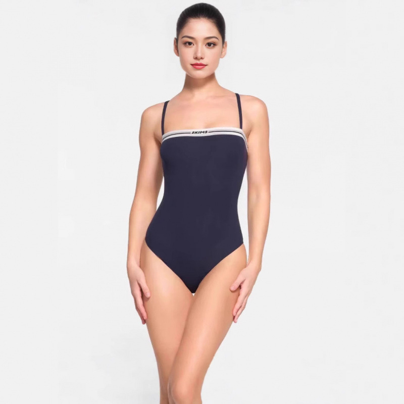 Skims Kardashian Style 24 Models Simple Logo Letter Camisole Bodysuit Tennis Elastic Camisole Shapewear Skims Kardashian Style 24 Models Simple Logo Letter Camisole Bodysuit Tennis Elastic Camisole Shapewear