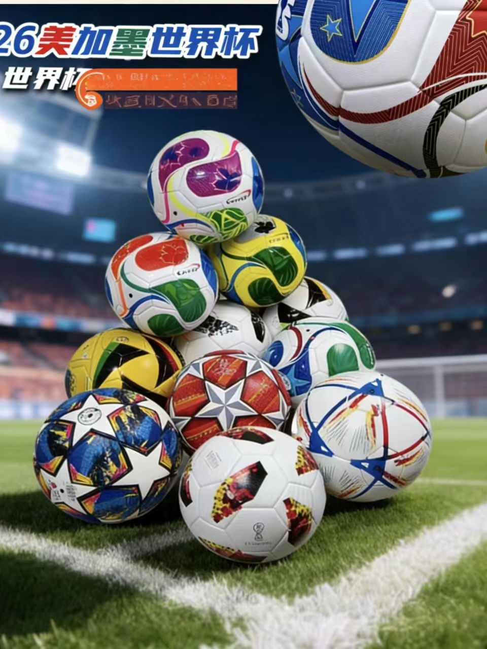 Balón de Fútbol COSSAR Copa Mundial de Fútbol Catar Número 5, Balón de Fútbol de PU para Partidos de la Liga de Campeones de Estados Unidos, Canadá y México