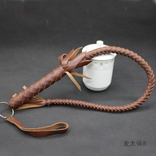 纯牛皮鞭子响鞭马鞭甩鞭骑马舞蹈身鞭武术鞭影视道具麦太保