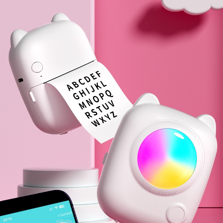 Nuevo cross-border C38 estudiantes conveniente de bolsillo bluetooth error de impresión adhesivo impresora de mini versión térmica