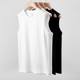 Men's Outer Wear American Heavyweight Waistcoat Sleeveless T-Shirt Vest Men's Summer Fitness Sports Pure Cotton Round Neck Loose Short Sleeves