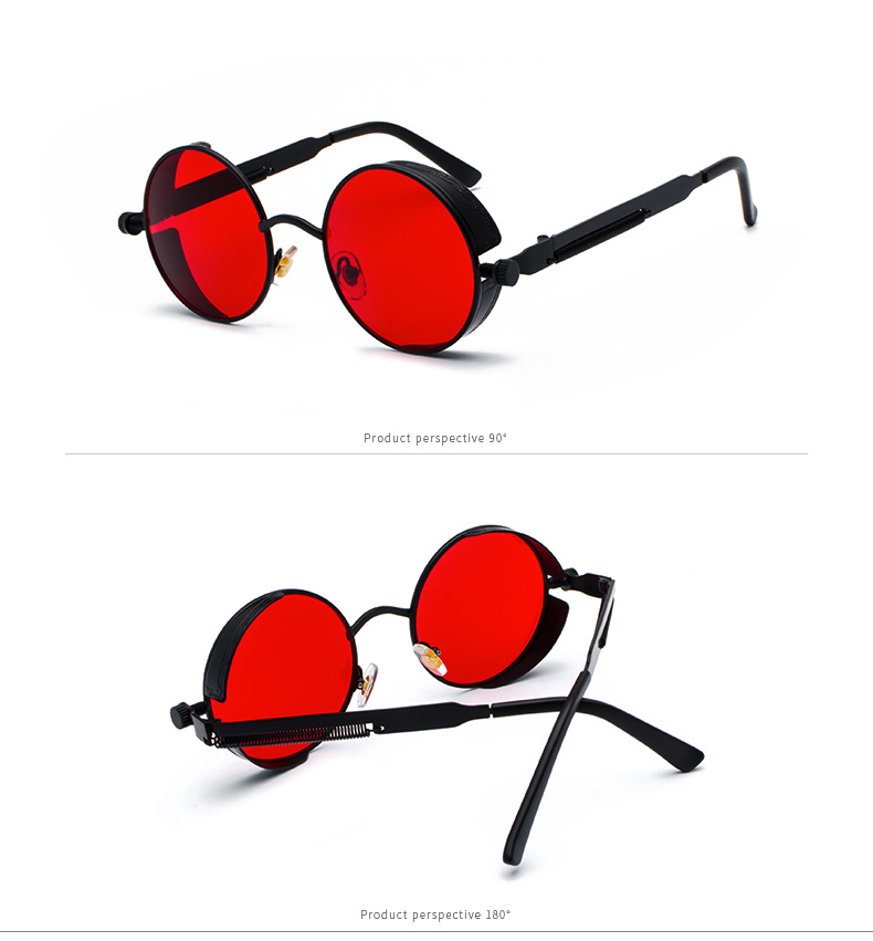 Hip-hop Punk Streetwear Round Pc Round Frame Full Frame Men's Sunglasses display picture 1