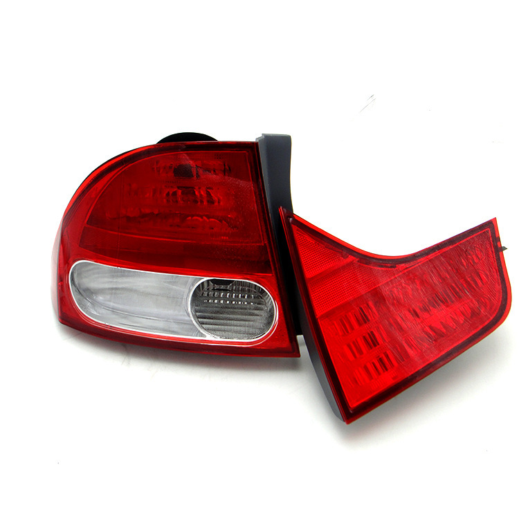 Aplicable para el conjunto de luces traseras Civic de octava generación y media 09 10 11 años Civic luz trasera cubierta de luz trasera