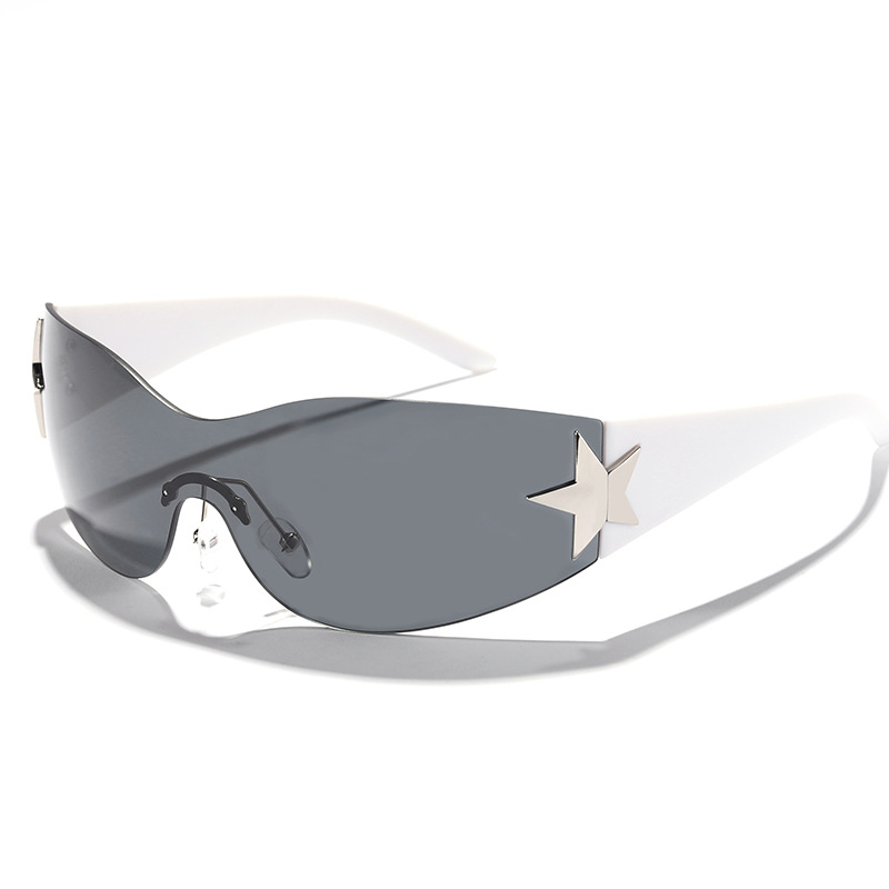 2023 nuevas gafas de sol de metal cuadradas de las mujeres de moda ins estilo personalizado de moda UV400 UV a prueba de gafas de sol de metal
