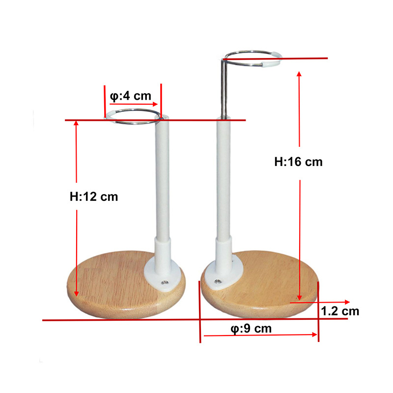 Investigación y desarrollo independientes nuevo soporte de muñeca de color primario de madera de primera venta soporte de muñeca sdbjd soporte de muñeca de 20-60 cm