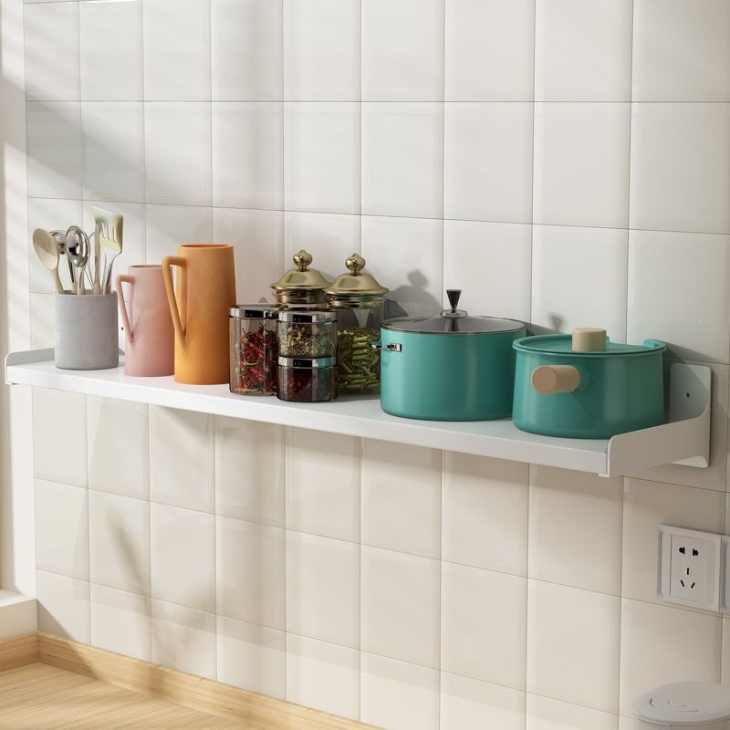 Estante de cocina sin perforación tipo pared separador blanco condimentar pared horno de microondas almacenamiento multifuncional image 10