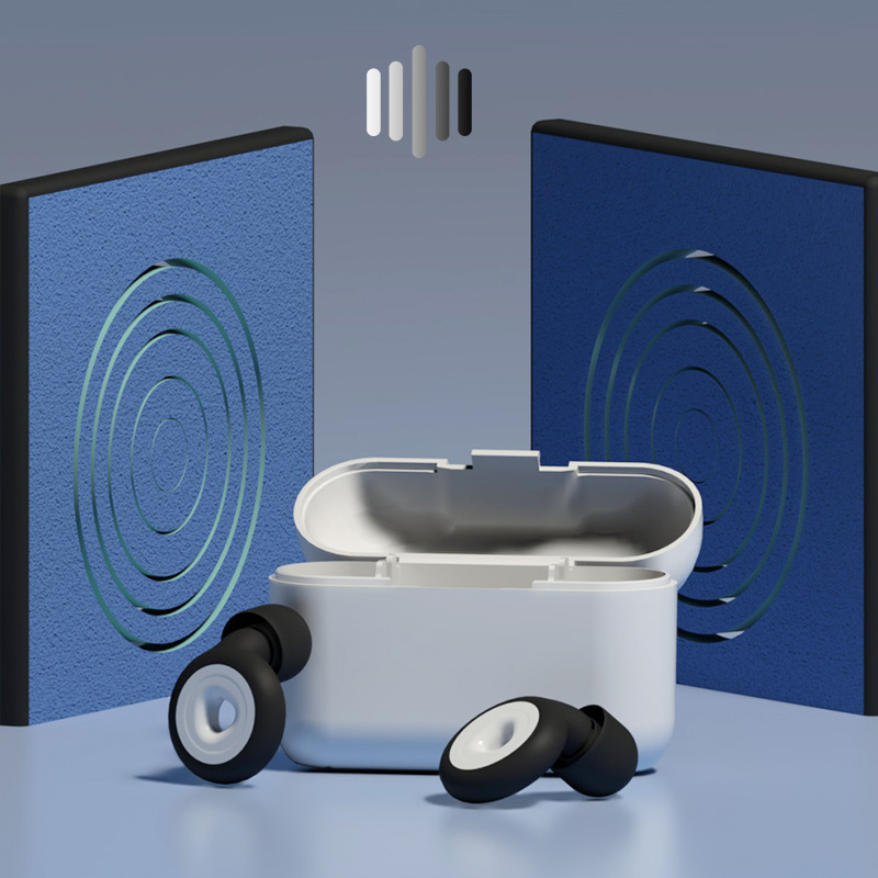 [Venta caliente transfronteriza tapones para los oídos de reducción de ruido] tapones para los oídos de silicona para dormir insonorizados Amazon caliente en stock al por mayor