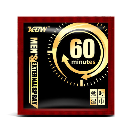 KBW Men's External Delay Wet Wipes, 1 Piece, Long-lasting Indian Oil for Intimate Moments, Adult Novelty Sexual Products