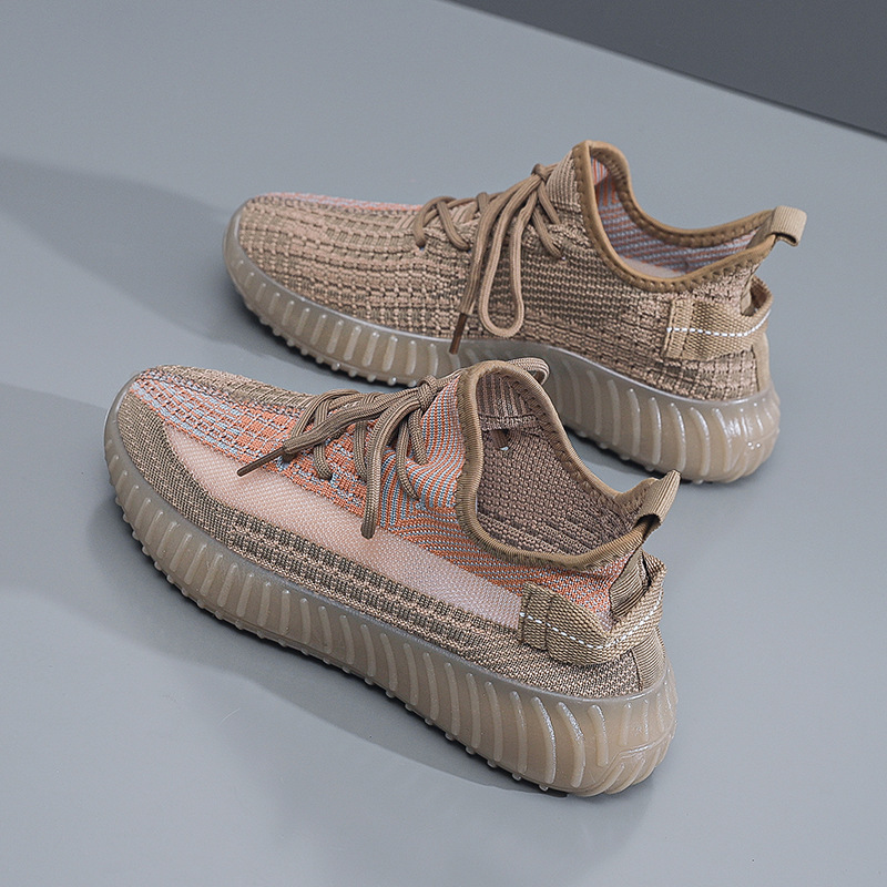 Mesh Shoes Women's Breathable Mesh Flying Shoes sneaker Women's Lightweight Running Shoes Fitness Running Shoes Knitted Shoes Jelly Sole Shoes