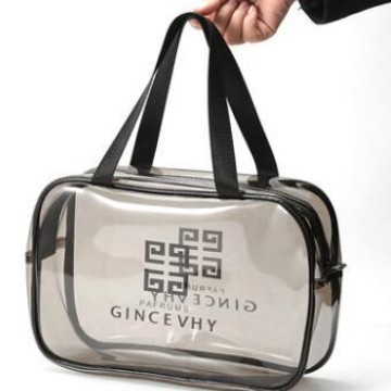 Bolsa de cosméticos de viaje transparente bolsa de lavado portátil de gran capacidad bolsa de almacenamiento impermeable bolsa de almacenamiento de ropa interior cosmética al por mayor