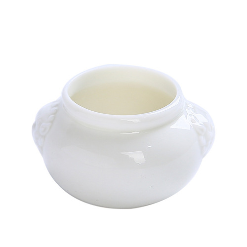 Bamboo ash hundred fortunes pot small incense burner household sandalwood incense burner wire incense holder incense stand indoor Zen style white porcelain incense burner