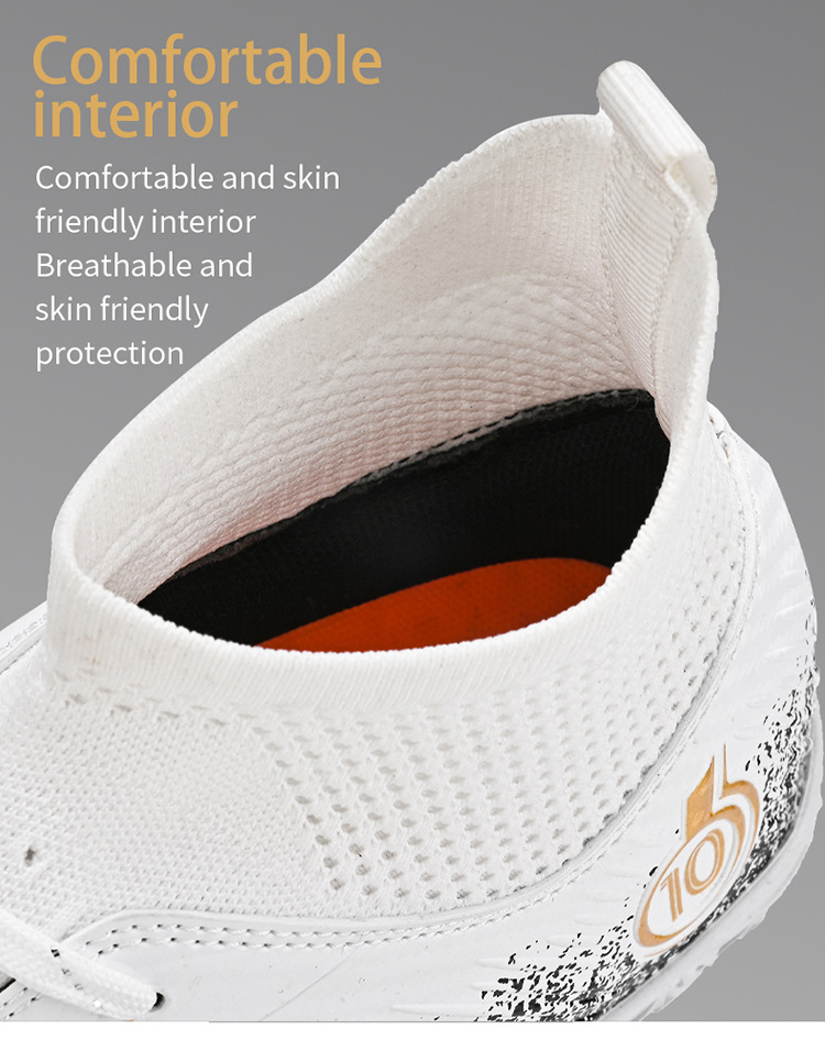 Best-selling High-top Football Shoes With Long Short Spikes, Non-slip Wear-resistant, Men, Women,_vogvips.com
