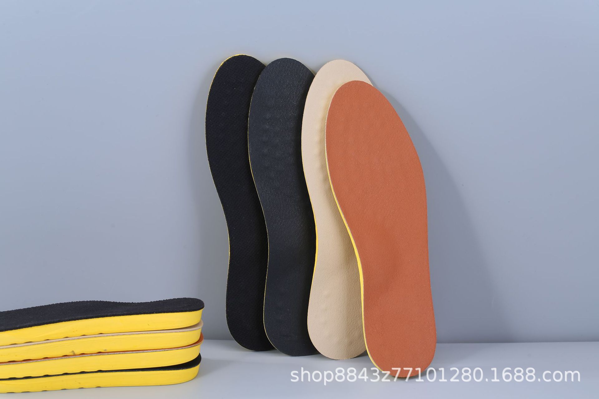 厂家批发牛皮正O男女X型腿o型腿矫正鞋垫按摩点脚部护理垫足弓垫