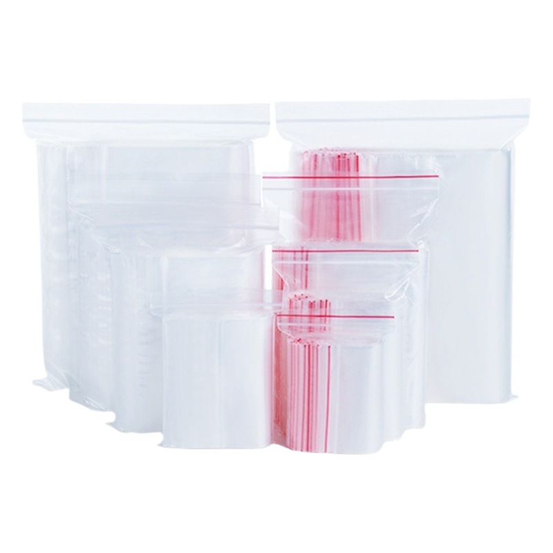 Lugar de fábrica bolsa ziplock pe transparente bolsa sellada a prueba de humedad bolsa sellada gruesa bolsa de embalaje de joyería al por mayor