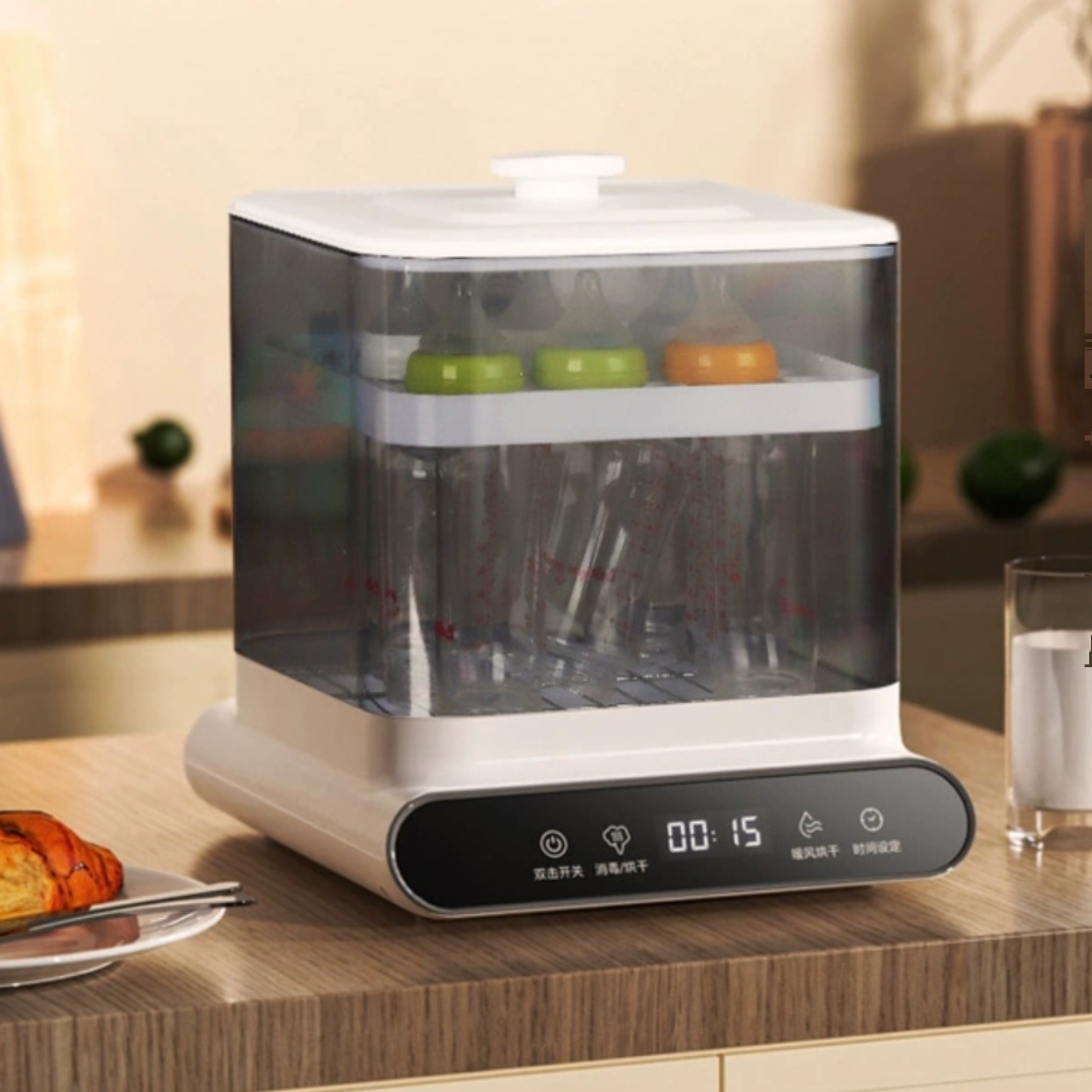 Spot Bottle Sterilizer with Drying Two-In-One Steam Sterilization Baby Milk Warmer Special Disinfection Cabinet