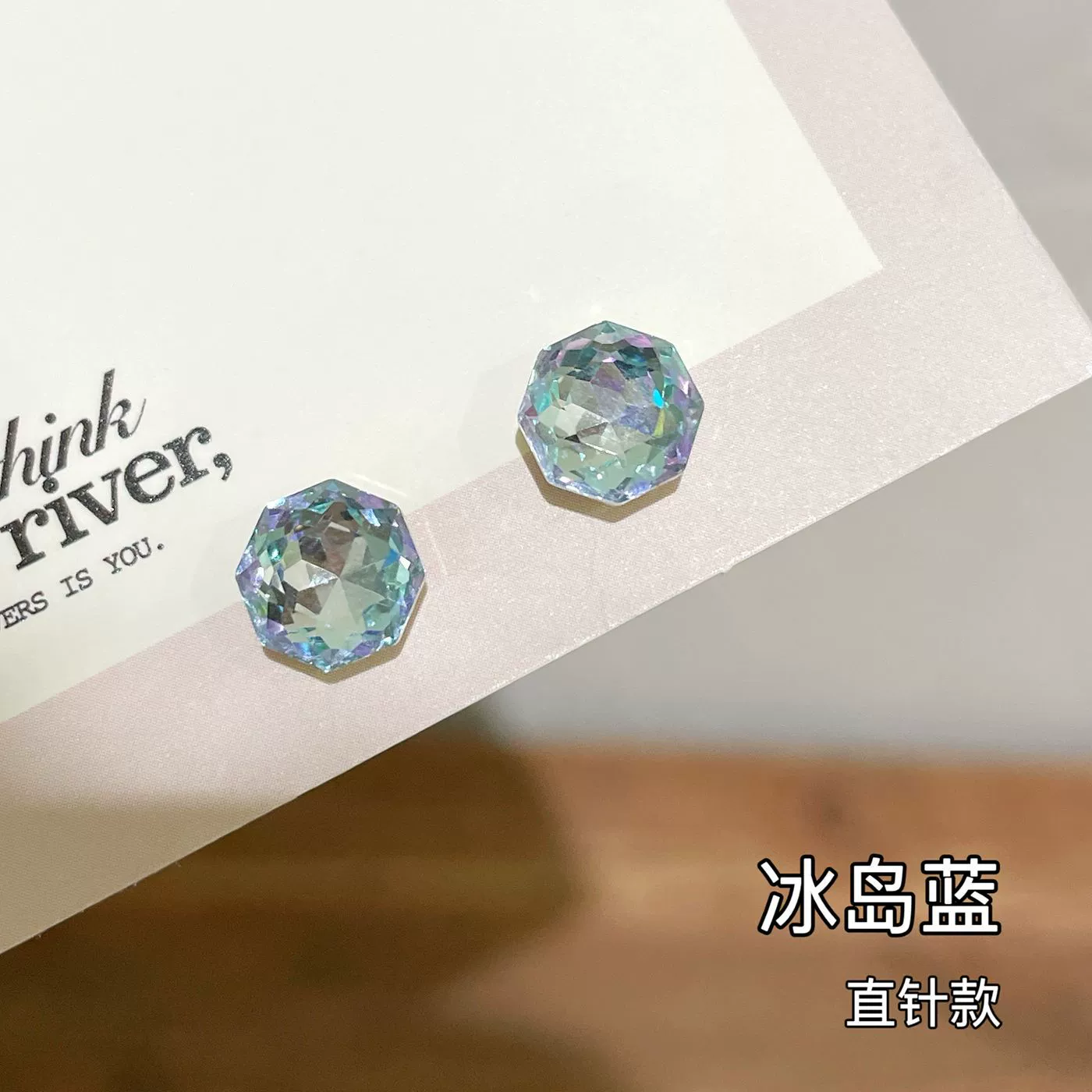 Stud Earrings (Millennium Rose) 8 mm rose‑cut zircon, straight‑pin and flat‑back screw options, assorted colors