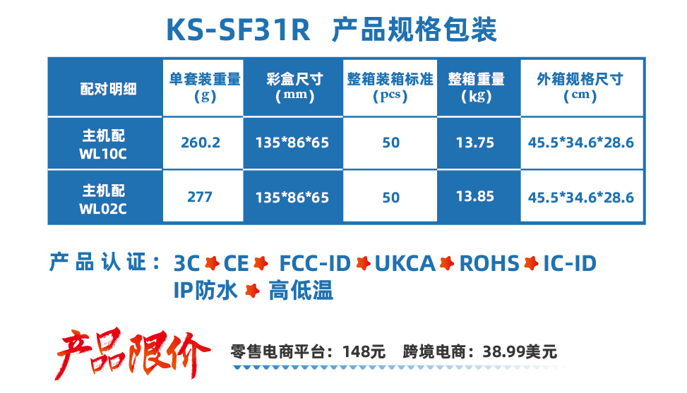 金西瑞产品装箱规格_31