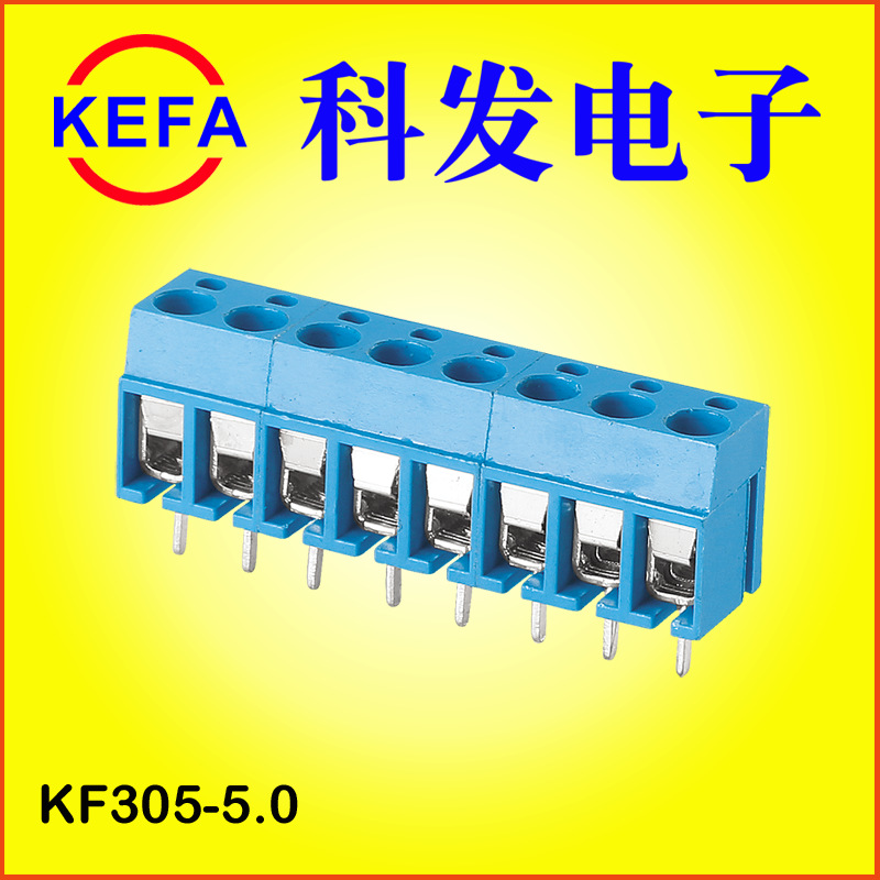 ��Ϫ�Ʒ����ӳ���ֱ��  ��ɫ�ݶ�ʽPCB���߶���  KF305-5.0