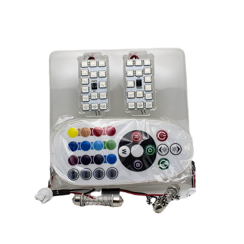 Двойной точечный RGB светодиодный свет в комнате, цветной свет, 5050-6smd светильник-фонарь, светильники мультфильмов, атмосфера
