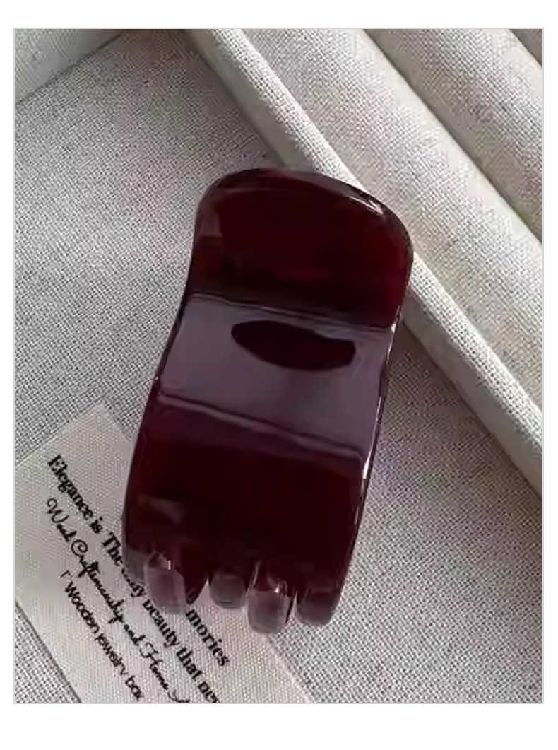Yaz aylarında kadınlar için saç tokası, orta boy jöle saç tokası, başın arkasındaki yarı bağlı saçlar için Fransız üst düzey siyah yuvarlak saç tokası