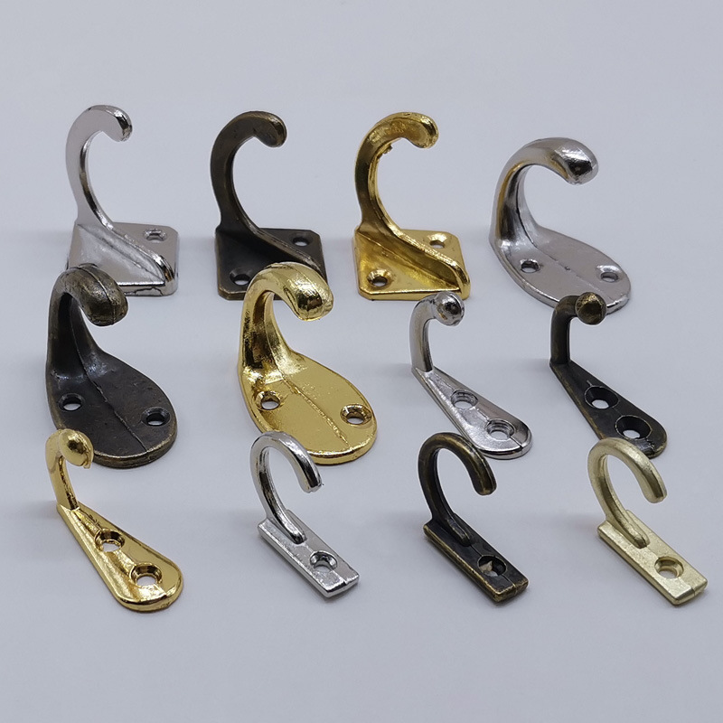 Muebles puerta de cocina trasera gancho pared baño toalla gancho de baño gancho de ropa bronce dorado único