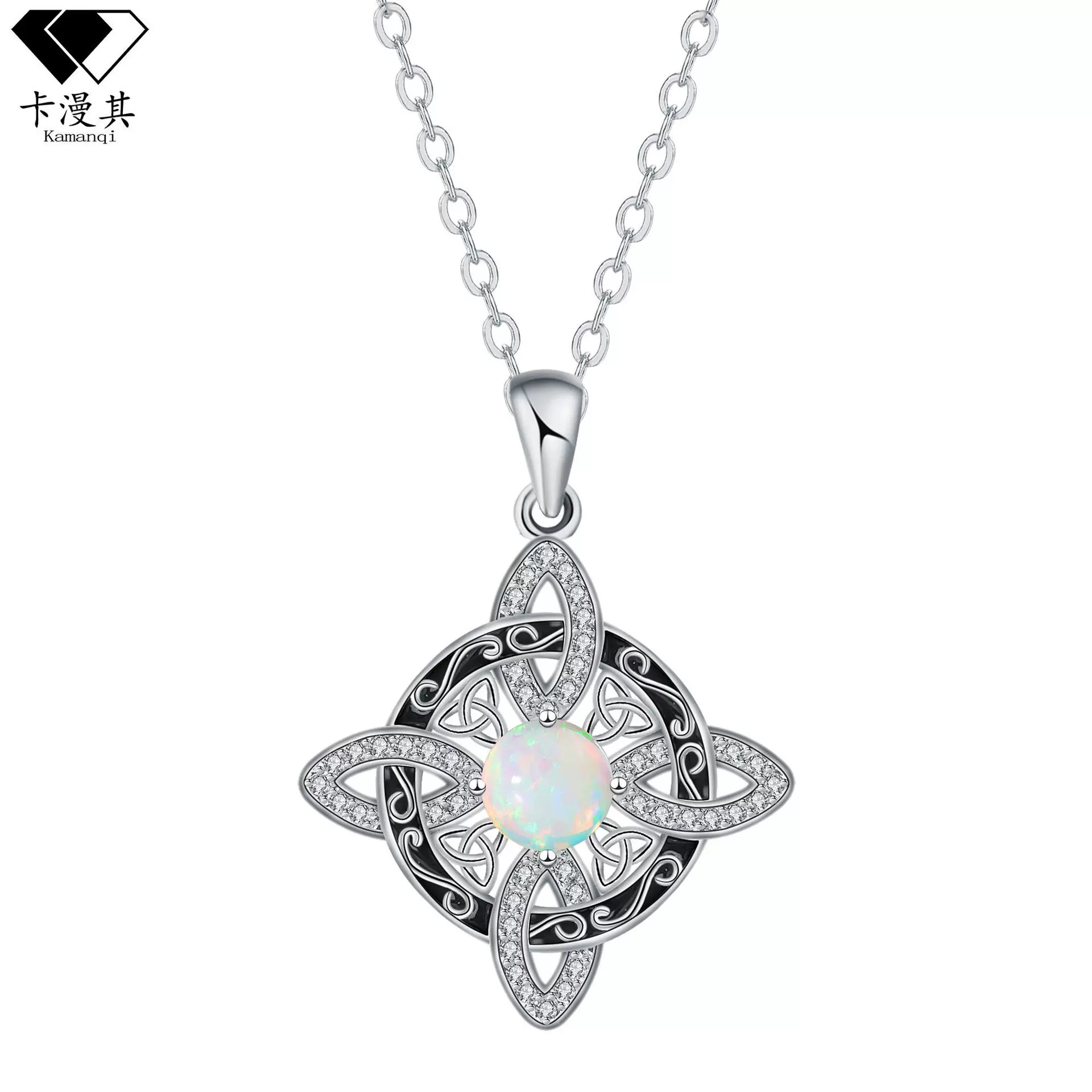 卡漫其跨境新品凯尔特项链女轻奢小众高级感亚马逊希音tk饰品批发