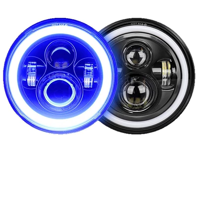 Led Wrangler Headlights H4H13 Ön faralar - blue