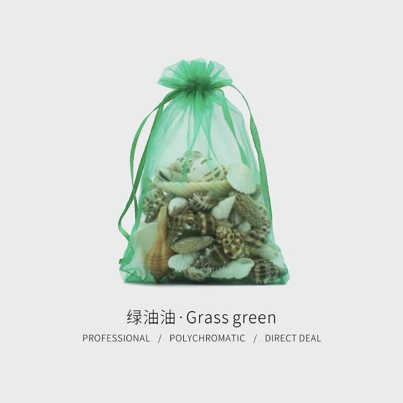 透明真珠網糸袋化粧品ギフト袋ひも白色欧根糸袋束袋喜糖袋アクセサリー袋|undefined