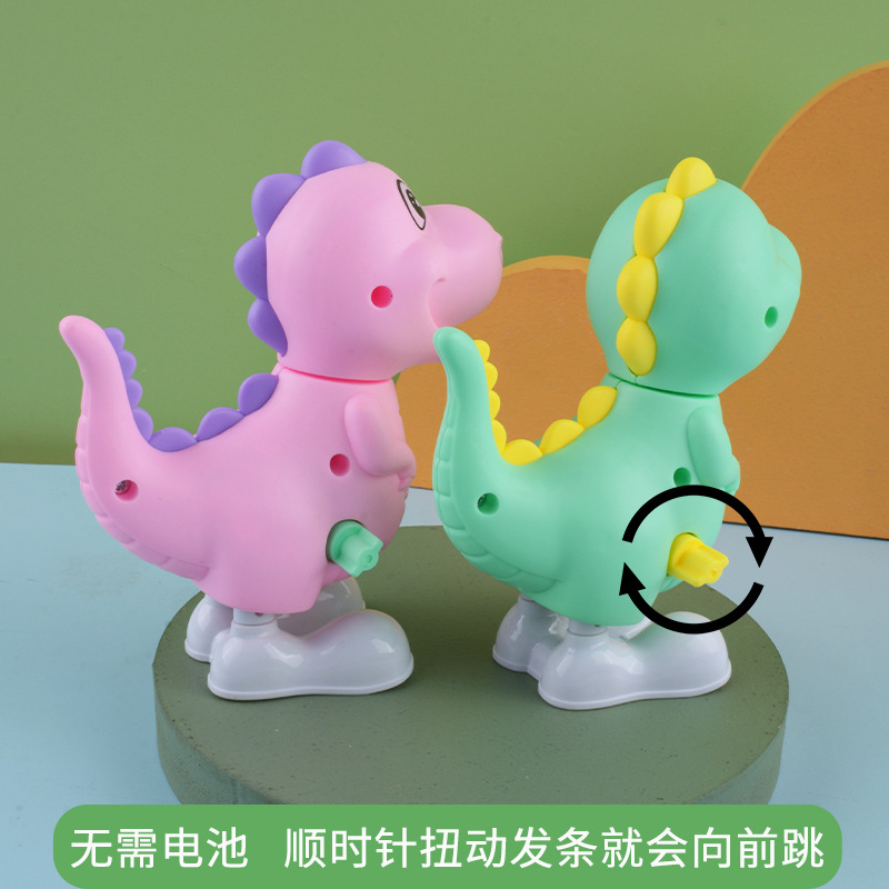 Sinuoso reloj dibujos animados Tyrannosaurus niños lindo juguete salto dinosaurio mercado nocturno puesto regalo fábrica al por mayor