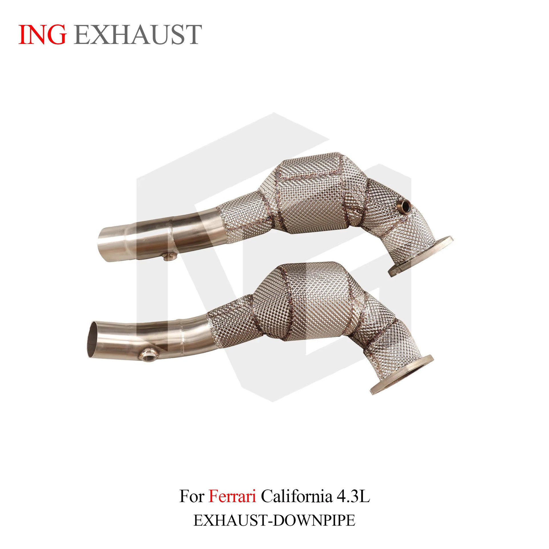 Suitable for Ferrari California 4.3L, stainless steel exhaust system downpipe with catalyst
