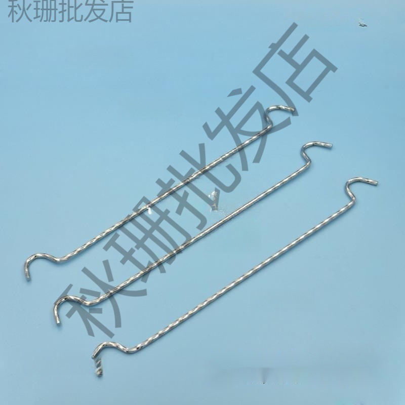 (2개) 나사형 바지 걸이, 바지 걸이, 바지 걸이, 수평 막대, 철제 바지 걸이 디스플레이 랙, 양쪽 끝의 긴 곡선 스트립, 바지 걸이