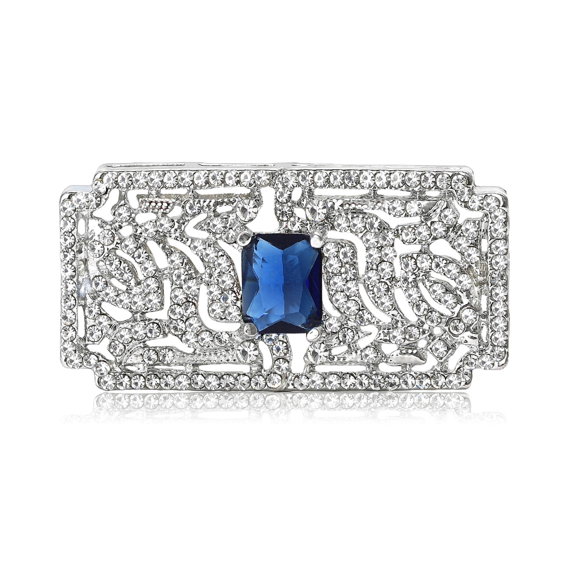 Spilla vintage da donna elegante farfalla fiore perla cristallo_voghion.com