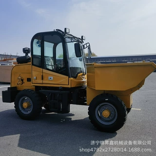 外贸出口前卸式液压18马力工程工地柴油翻斗车 承重2吨运输蹦蹦车