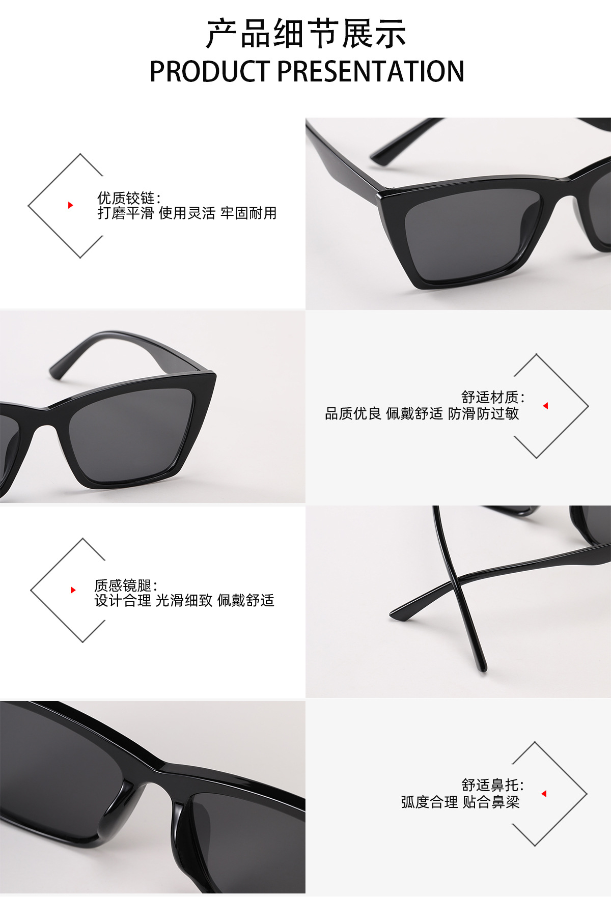 26g Weight Outdoor, Travel, Party, Fishing Occasion Women'S, Men'S, Unisex Gender Glam, Hip-Hop, Retro, Vintage Style, Fashion, Sweet, Simple Style, Sports Style Grey, Transparent, Black Color Wholesale Simple Transparent Gray Tortoiseshell Square Frame Sunglasses Nihaojewelry 3