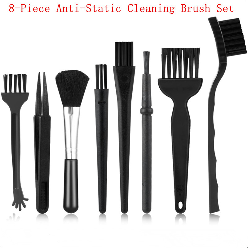 8-in-1 Anti-Static Precision Cleaning Brush Set, Camera Keyboard and Mobile Phone Repair Tools, Electronic Component Dust Removal Brush 8-in-1 Anti-Static Precision Cleaning Brush Set, Camera Keyboard and Mobile Phone Repair Tools, Electronic Component Dust Removal Brush