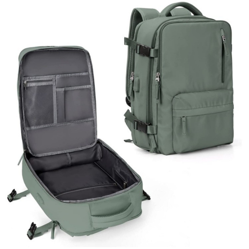 Bolsa de viaje de gran capacidad en stock bolsa de lavado bolsa de almacenamiento portátil bolsa de lavado de viaje conjunto de almacenamiento de mochila de hombro USB