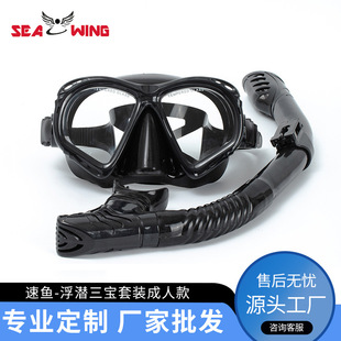 Source Manufacturer Snorkeling Suit Adult Full Dry Snorkel Professional Free Diving Silicone Diving Equipment Wholesale