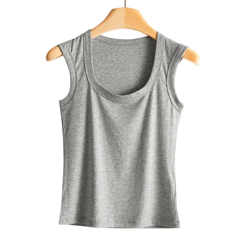 [가슴 패드 없음] 그레이