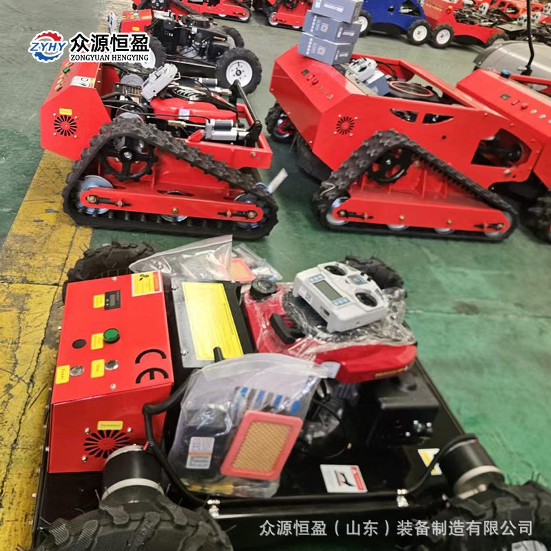 隆鑫/雅马哈发动机公园操场杂草修剪机 众源轮式四驱遥控割草机