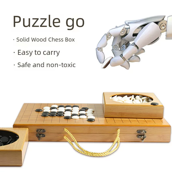 Factory direct new go solid wood chess face solid wood chess box new cloud chess piece portable with chess box gift