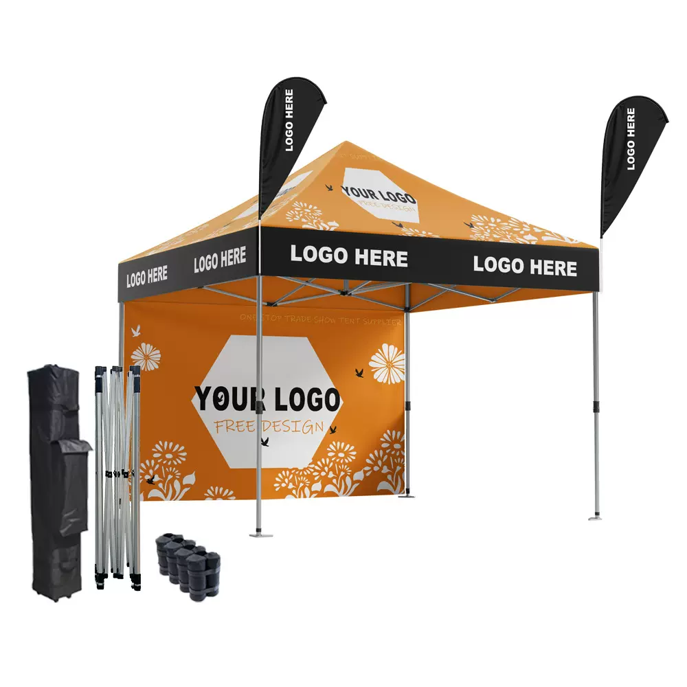 跨境展览帐篷定制tent折叠摆摊帐篷3米x3米广告国外展会帐篷