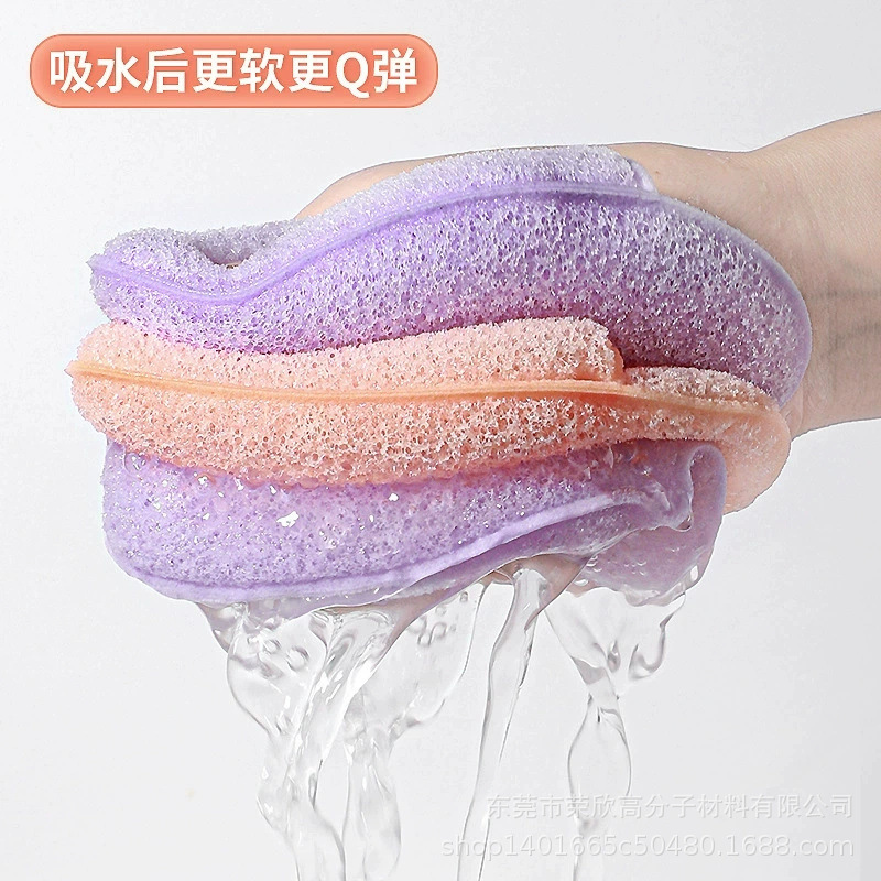 Guantes de lavado facial toallas de poliuretano tipo toallas de limpieza de poliuretano esponja de lavado facial toallas de limpieza de poliuretano al por mayor