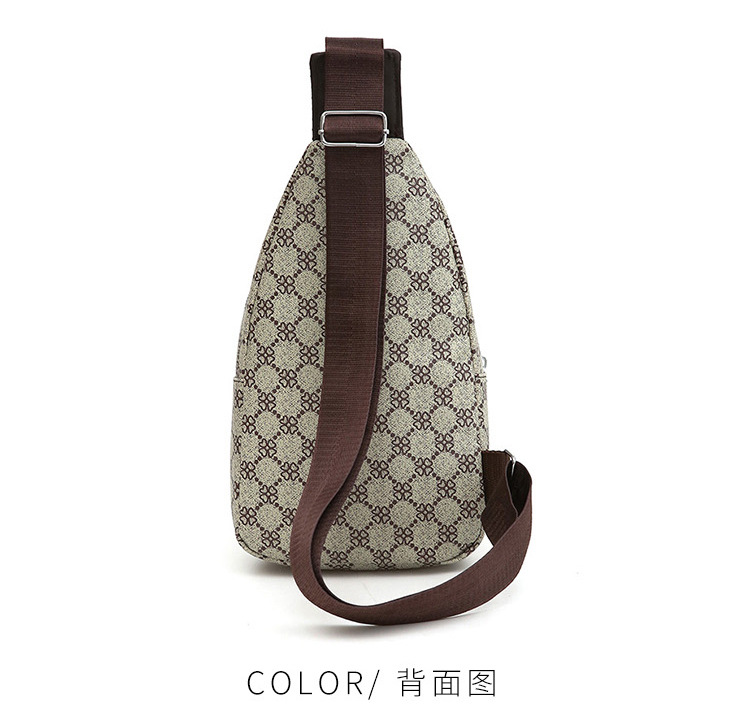 Outdoor men's chest bag, crossbody bag, travel shoulder bag, large-capacity leather bag, sports small backpack, multi-functional men's bag undefined