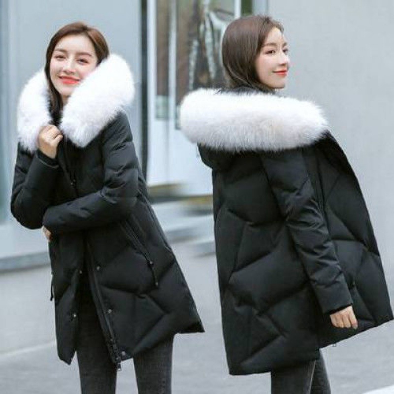 블랙 (화이트 퍼 칼라)