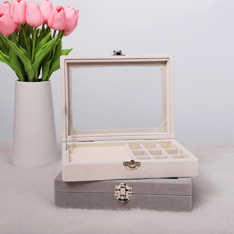 Simple Style Solid Color Pu Leather Jewelry Boxes display picture 2